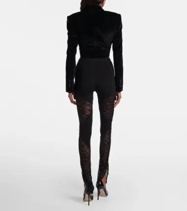 Nina Ricci Lace-trimmed legging | Thumbnail 6