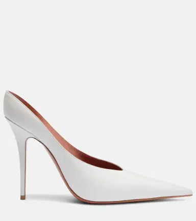 Amina Muaddi Anok leather pumps | Thumbnail 2