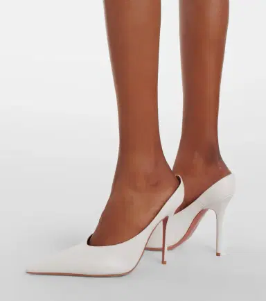 Amina Muaddi Anok leather pumps | Thumbnail 6