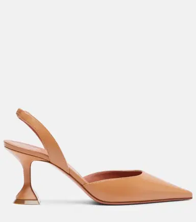 Amina Muaddi Holli 70 leather slingback pumps | Thumbnail 3