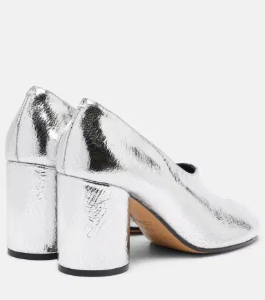 Maison Margiela Tabi 80 metallic leather pumps | Thumbnail 2
