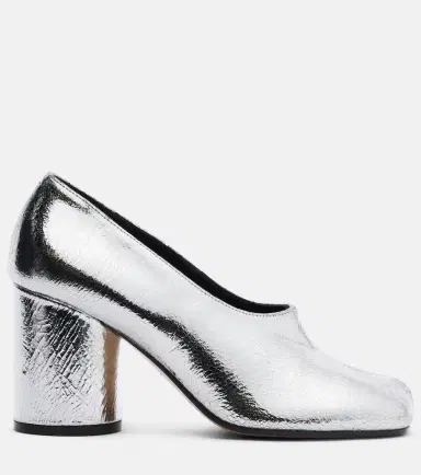 Maison Margiela Tabi 80 metallic leather pumps | Thumbnail 4