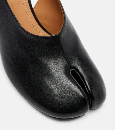 Maison Margiela Tabi leather slingback wedge sandals | Thumbnail 3