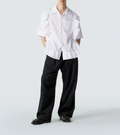 Simone Rocha Crêpe satin wide-leg pants | Thumbnail 4 Simone Rocha Crêpe satin wide-leg pants | Thumbnail 4