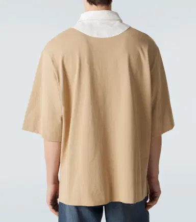 Simone Rocha Floral-appliqué cotton jersey polo shirt | Thumbnail 4
