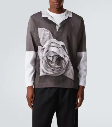Simone Rocha Printed cotton jersey T-shirt | Thumbnail 3