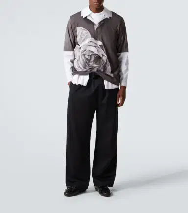 Simone Rocha Printed cotton jersey T-shirt | Thumbnail 6