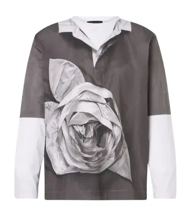 Simone Rocha Printed cotton jersey T-shirt | Thumbnail 1