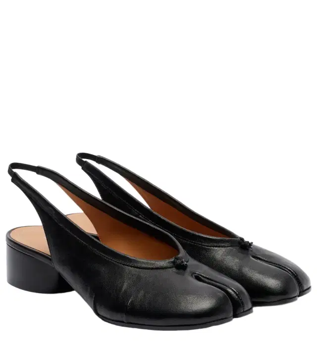 Maison Margiela Tabi leather slingback flats