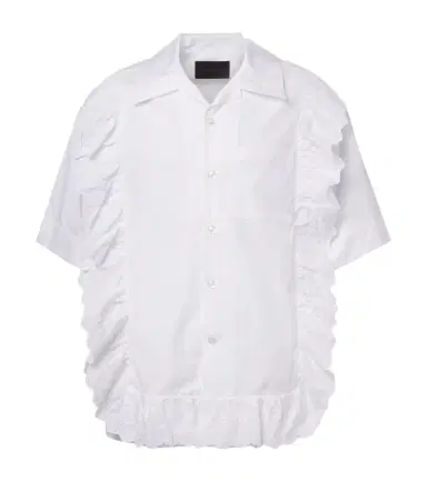 Simone Rocha Ruffled cotton poplin shirt | Thumbnail 1