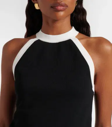 Nina Ricci Ribbed-knit halterneck top | Thumbnail 4