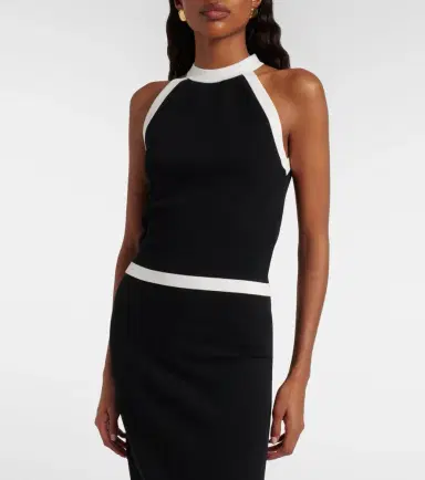 Nina Ricci Ribbed-knit halterneck top | Thumbnail 5