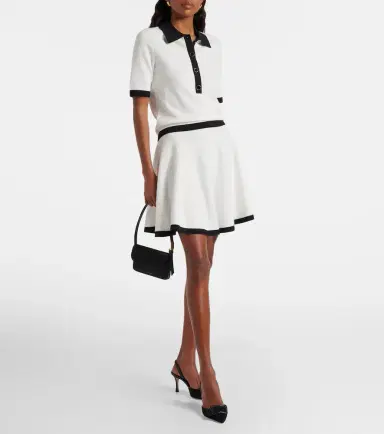 Nina Ricci Ribbed-knit polo shirt | Thumbnail 3