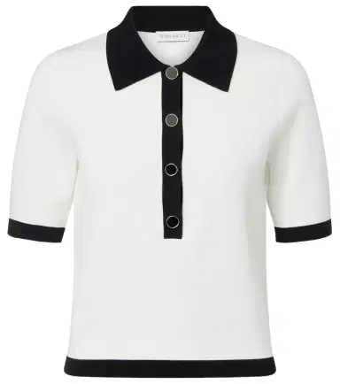 Nina Ricci Ribbed-knit polo shirt | Thumbnail 1