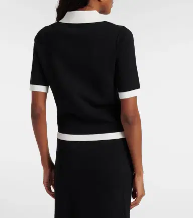 Nina Ricci Ribbed-knit polo shirt | Thumbnail 5