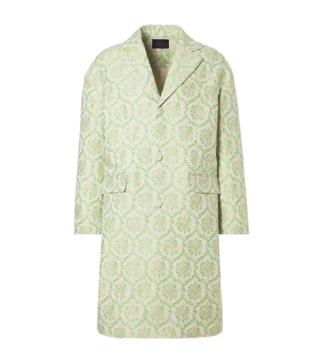 Simone Rocha Floral cotton-blend jacquard coat