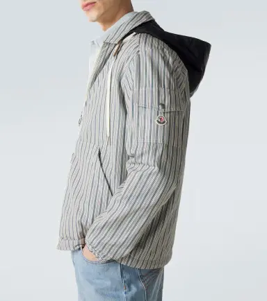 Moncler Havas striped poplin blouson jacket | Thumbnail 2 Moncler Havas striped poplin blouson jacket | Thumbnail 2