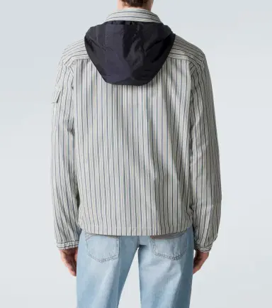 Moncler Havas striped poplin blouson jacket | Thumbnail 3 Moncler Havas striped poplin blouson jacket | Thumbnail 3