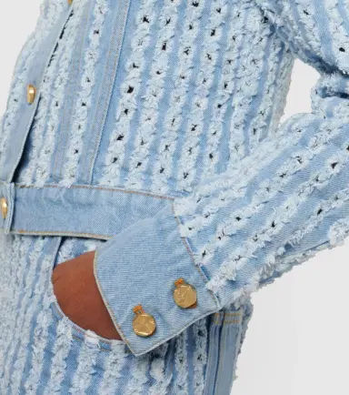 Nina Ricci Striped denim jacket | Thumbnail 4 Nina Ricci Striped denim jacket | Thumbnail 4