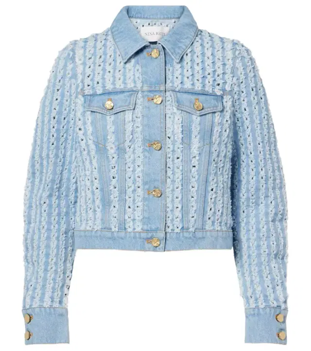 Nina Ricci Striped denim jacket