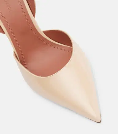 Amina Muaddi Holli 95 patent leather slingback pumps | Thumbnail 4 Amina Muaddi Holli 95 patent leather slingback pumps | Thumbnail 4