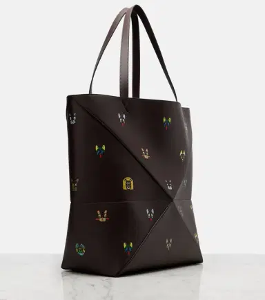 Loewe x Louis Wain Puzzle Fold Cats leather tote bag | Thumbnail 3