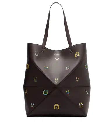 Loewe x Louis Wain Puzzle Fold Cats leather tote bag | Thumbnail 1