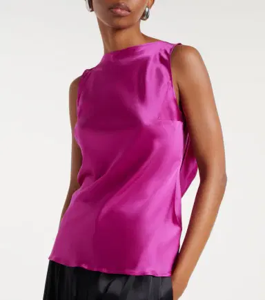 Nina Ricci Open-back silk-blend satin top | Thumbnail 2