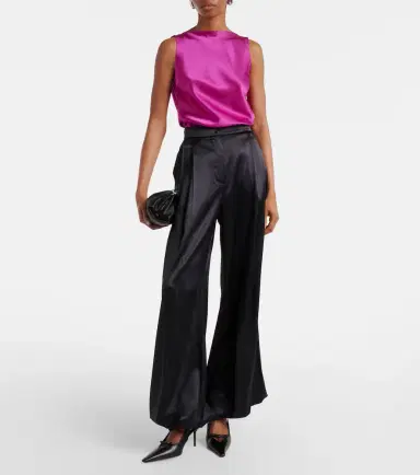 Nina Ricci Open-back silk-blend satin top | Thumbnail 5