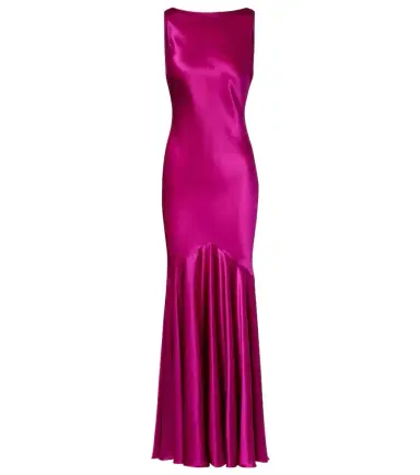 Nina Ricci Open-back silk-blend satin maxi dress | Thumbnail 1 Nina Ricci Open-back silk-blend satin maxi dress | Thumbnail 1