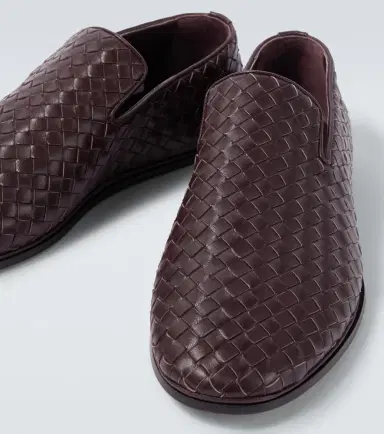Bottega Veneta Sunday Intrecciato leather slip-on shoes | Thumbnail 4
