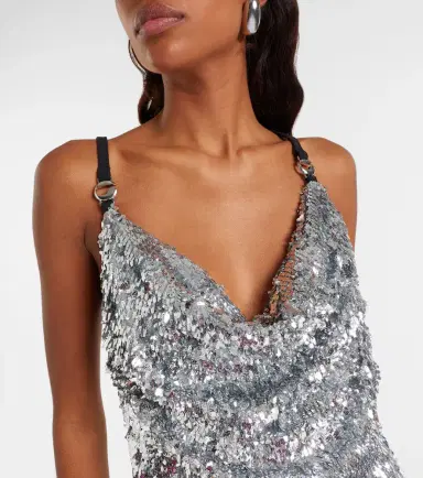 Coperni Draped sequined gown | Thumbnail 3