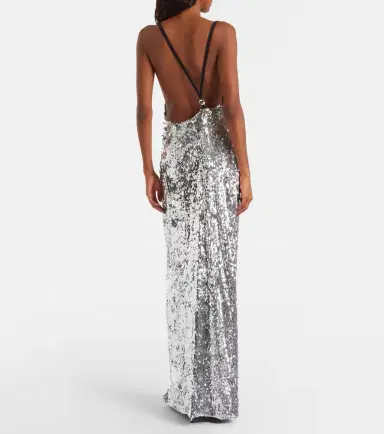 Coperni Draped sequined gown | Thumbnail 4