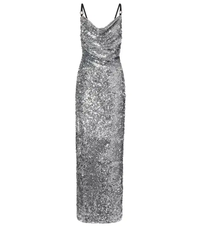 Coperni Draped sequined gown