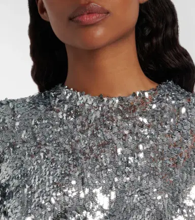 Coperni Zero Waste draped sequined minidress | Thumbnail 2