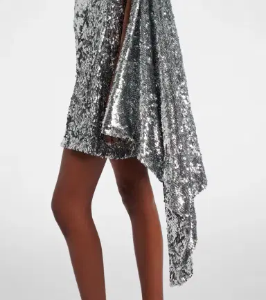 Coperni Zero Waste draped sequined minidress | Thumbnail 3