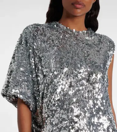Coperni Zero Waste draped sequined minidress | Thumbnail 4