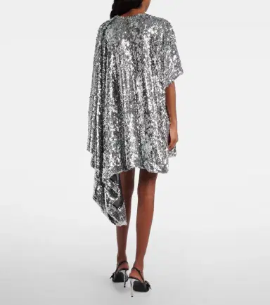 Coperni Zero Waste draped sequined minidress | Thumbnail 6