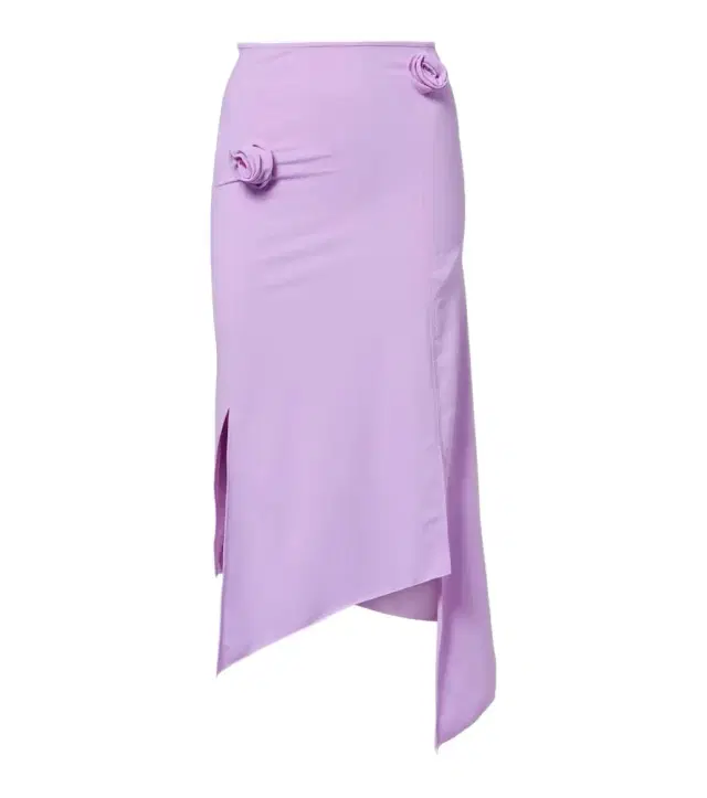 Coperni Floral-appliqué jersey midi skirt