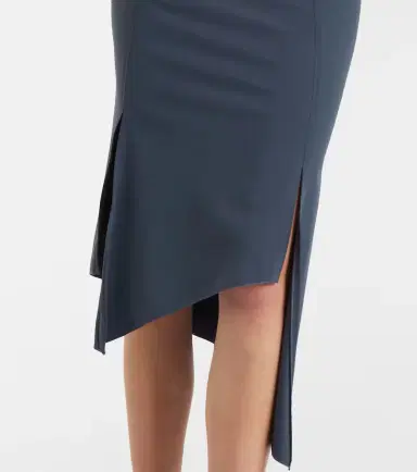 Coperni Floral-appliqué jersey midi skirt | Thumbnail 3