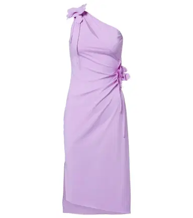 Coperni Floral-appliqué jersey cocktail dress | Thumbnail 1
