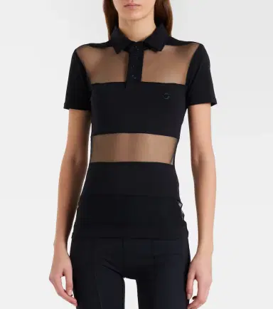 Coperni Paneled cotton-blend crop top | Thumbnail 2