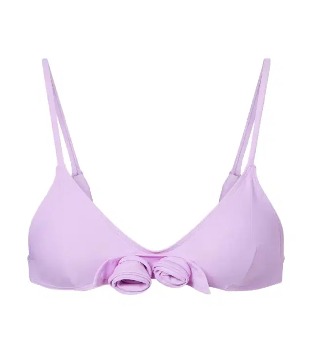 Coperni Flower floral-appliqué bikini top