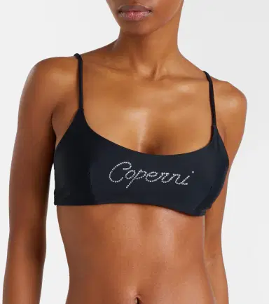 Coperni Logo crystal-embellished bikini top | Thumbnail 2