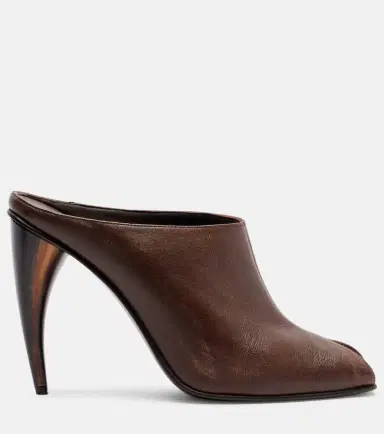 Alexander McQueen Horn leather mules | Thumbnail 4 Alexander McQueen Horn leather mules | Thumbnail 4