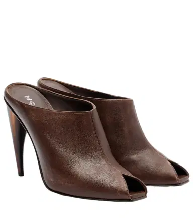 Alexander McQueen Horn leather mules | Thumbnail 1 Alexander McQueen Horn leather mules | Thumbnail 1