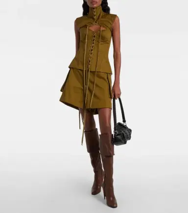 Alexander McQueen Horn lace-up leather knee-high boots | Thumbnail 2