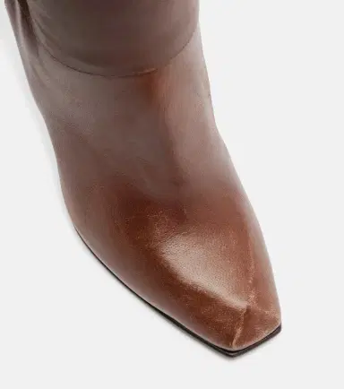 Alexander McQueen Horn lace-up leather knee-high boots | Thumbnail 4