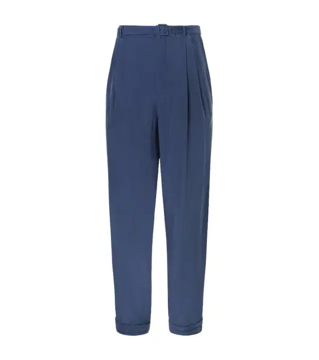 Silk habotai tapered pants