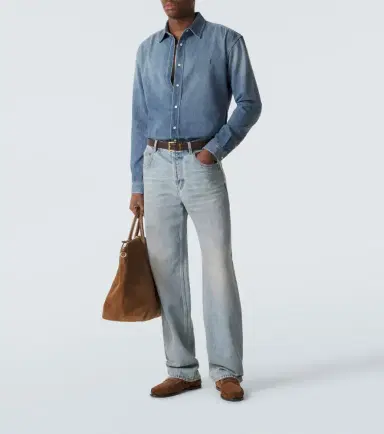 Saint Laurent Cassandre denim shirt | Thumbnail 5 Saint Laurent Cassandre denim shirt | Thumbnail 5